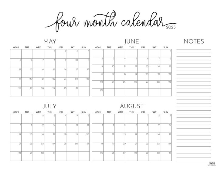 Printable Calendar For May and June 2025