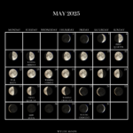2025 Moon Calendar   Every Phase And Stage Of The Moon Intended For Moon Calendar May 2025