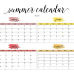 2025 Summer Calendars   27 Free Printables | Printabulls With Regard To May June July 2025 Printable Calendar