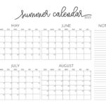 2025 Summer Calendars   27 Free Printables | Printabulls With Regard To May June July 2025 Printable Calendar