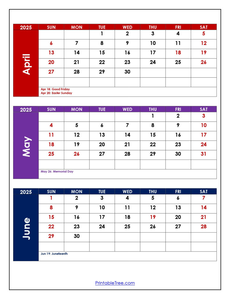 April To June 2025 Calendar Printable Pdf | Three Months Calendar For April May June 2025 Calendar April To June 2025 Calendar Printable Pdf | Three Months Calendar For April May June 2025 Calendar