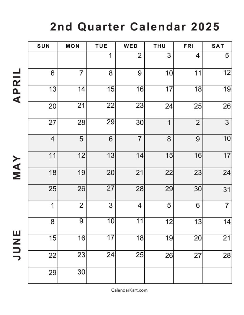April To June 2025 Calendars (Q2): Free Printables Inside April May And June 2025 Calendar April To June 2025 Calendars (Q2): Free Printables Inside April May And June 2025 Calendar