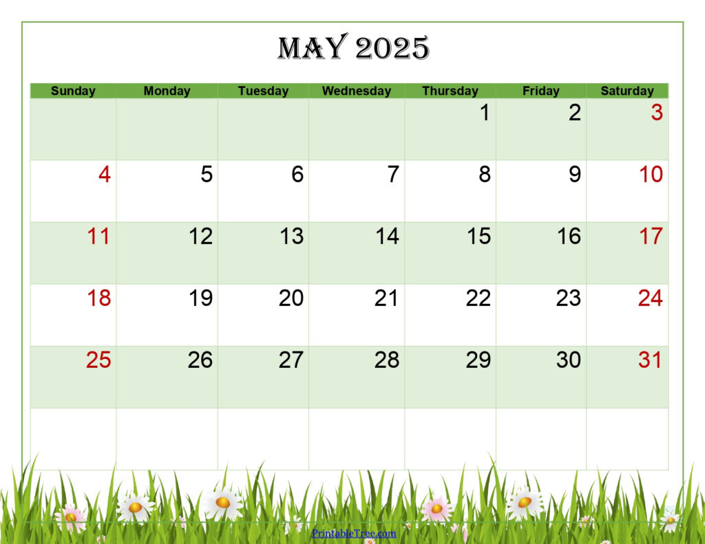 Free May 2025 Calendar Printable Pdf Template With Holidays Pertaining To May 2025 Green Calendar Free May 2025 Calendar Printable Pdf Template With Holidays Pertaining To May 2025 Green Calendar