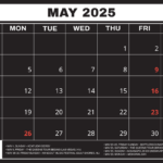 Free May 2025 Calendar Templates To Edit Online Pertaining To Calendar Of Events For May 2025