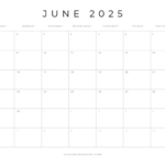 Free Printable 2025 Blank Calendar Templates (All 12 Months) Within Print Calendar May 2025