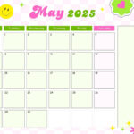 Free To Edit And Print May 2025 Calendar Templates | Canva Intended For Cute Printable May 2025 Calendar