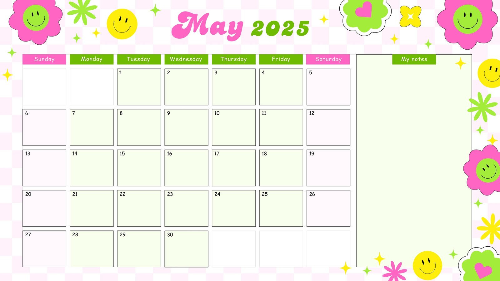 Free To Edit And Print May 2025 Calendar Templates | Canva intended for Cute Printable May 2025 Calendar