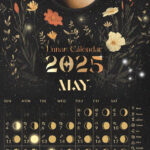 Lunar Calendar 2025: Dates And Moon Phases In Each Sign Pertaining To May 3 2025 Lunar Calendar