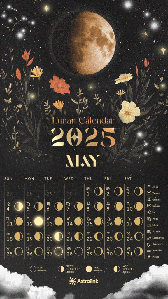 Lunar Calendar 2025: Dates And Moon Phases In Each Sign Pertaining To May 3 2025 Lunar Calendar Lunar Calendar 2025: Dates And Moon Phases In Each Sign Pertaining To May 3 2025 Lunar Calendar