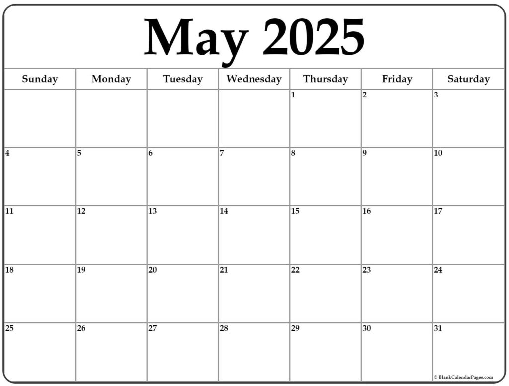 May 2025 Calendar | Free Printable Calendars Pertaining To August 2024 May 2025 Calendar Printable May 2025 Calendar | Free Printable Calendars Pertaining To August 2024 May 2025 Calendar Printable