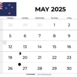 May 2025 Calendar Nz With Holidays With Regard To Calendar Holidays In May 2025