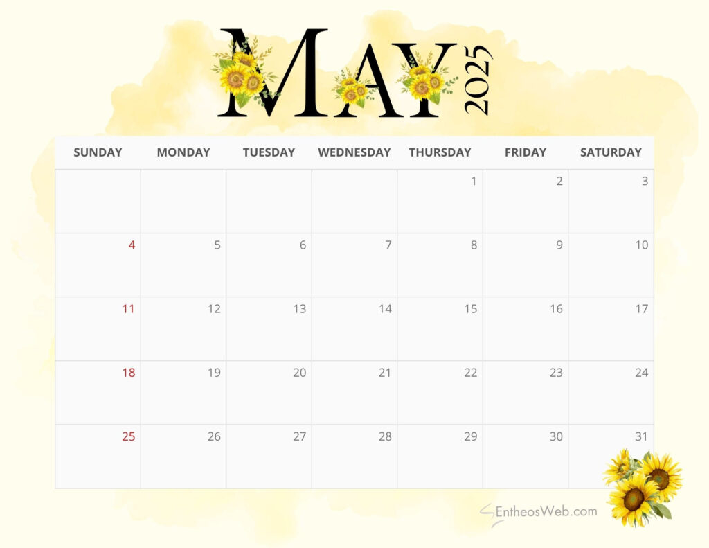 May 2025 Calendar Printables | Entheosweb Throughout May Calendar 2025 May 2025 Calendar Printables | Entheosweb Throughout May Calendar 2025