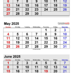 May 2025 Calendar | Templates For Pdf, Excel And Word Within April May June Calendar 2025