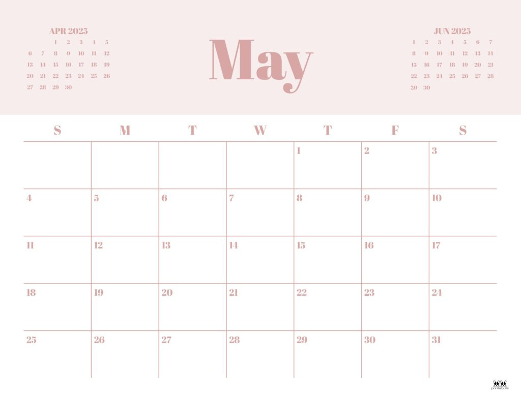 May 2025 Calendars 107 Free Printables | Printabulls With Cute Printable May 2025 Calendar May 2025 Calendars 107 Free Printables | Printabulls With Cute Printable May 2025 Calendar