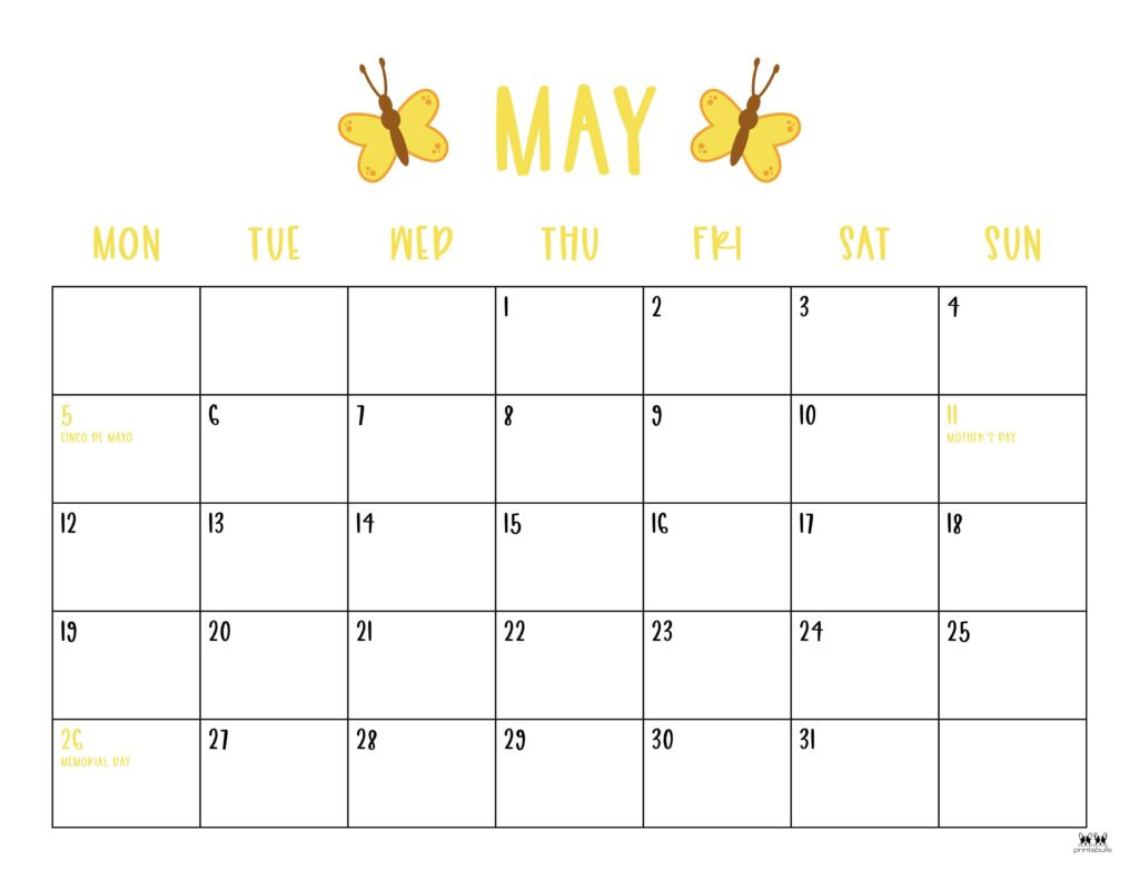 May 2025 Calendars 107 Free Printables | Printabulls With May Calendar 2025 With Holidays May 2025 Calendars 107 Free Printables | Printabulls With May Calendar 2025 With Holidays