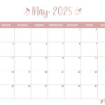 May 2025 Calendars   107 Free Printables | Printabulls With Regard To Printable Blank May 2025 Calendar