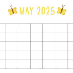 May 2025 Calendars   107 Free Printables | Printabulls Within Printable Month Calendar May 2025