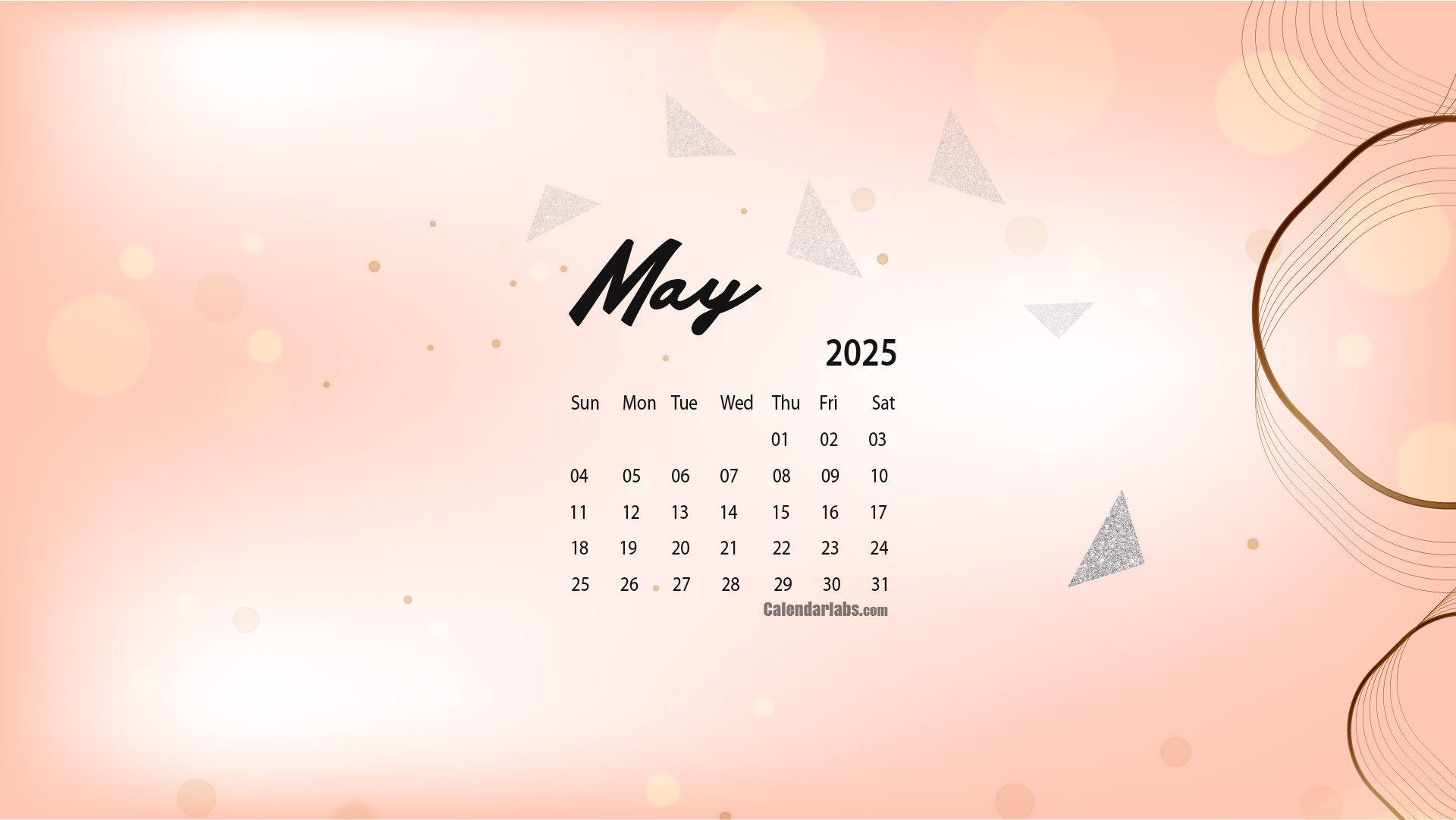 May 2025 Desktop Wallpaper Calendar - Calendarlabs pertaining to May 2025 Desktop Calendar