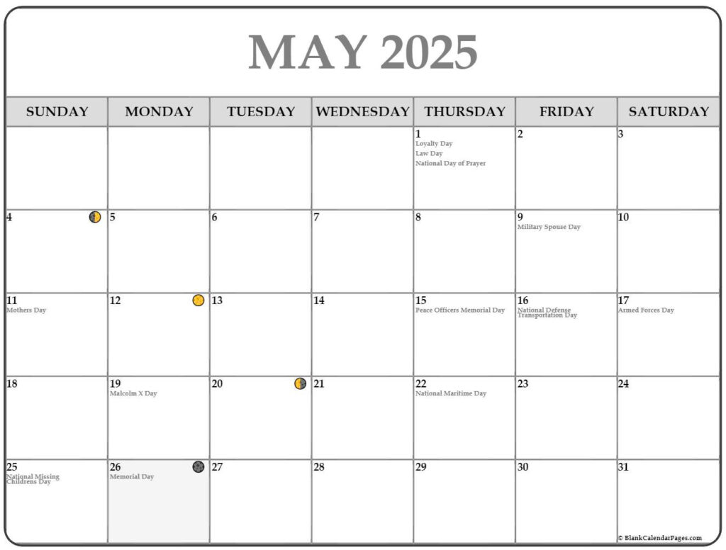 May 2025 Lunar Calendar | Moon Phase Calendar In Moon Calendar May 2025 May 2025 Lunar Calendar | Moon Phase Calendar In Moon Calendar May 2025