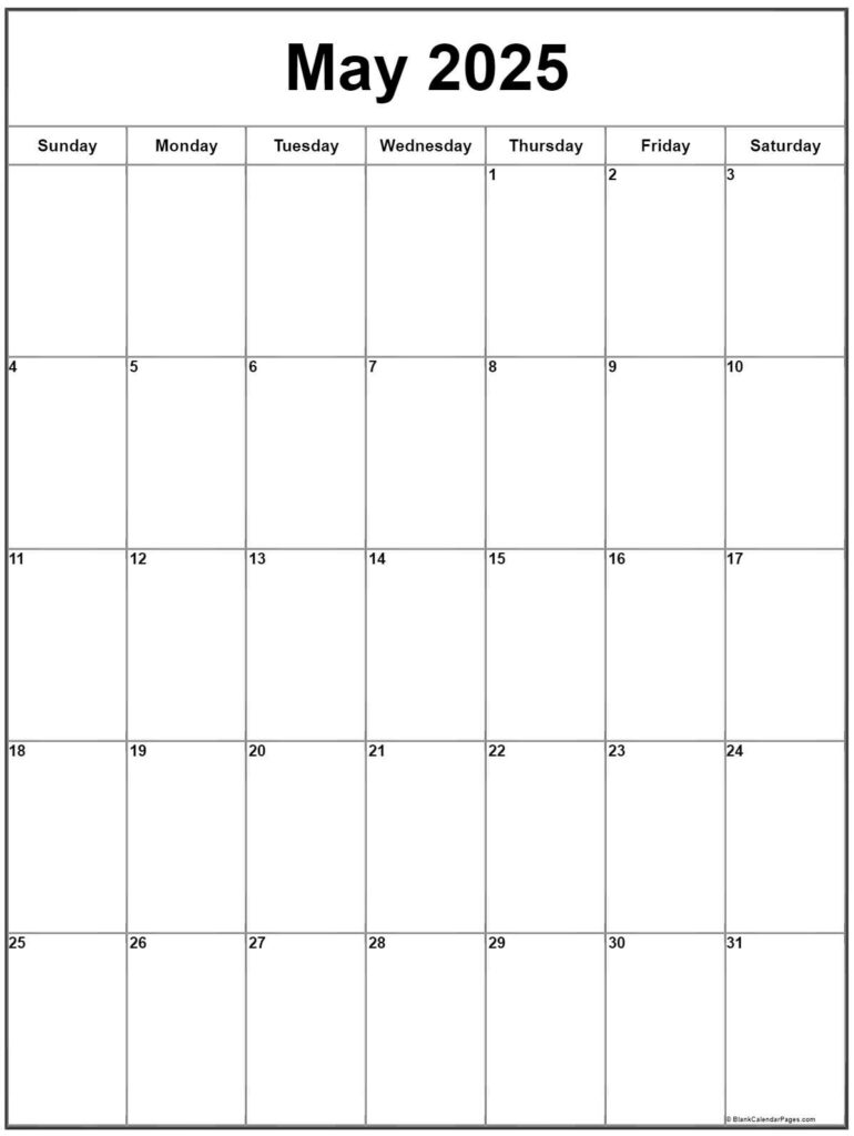 May 2025 Vertical Calendar | Portrait With Regard To May 2025 Calendar Printable Portrait May 2025 Vertical Calendar | Portrait With Regard To May 2025 Calendar Printable Portrait