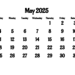 May Calendar 2025 | Free Printable Pdf, Xls And Png Throughout Calendar From May 2025