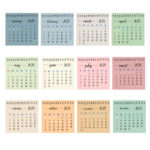 Mini Calendar 2025 Labels Intended For May 2025 Printable Calendar Waterproof