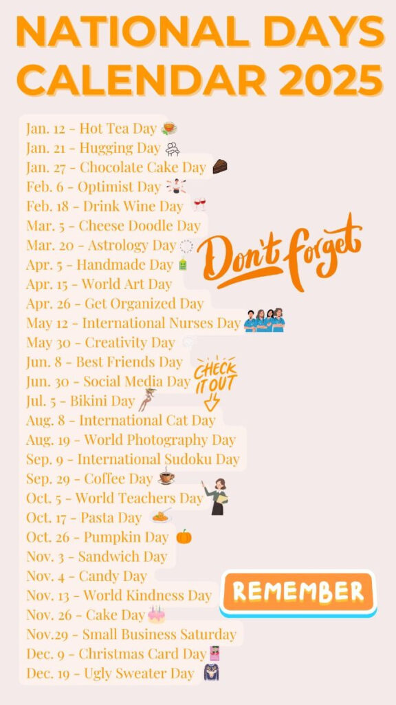 National Days Calendar 2025 | Fun Holidays 2025 | Social Media With May National Days Calendar 2025 National Days Calendar 2025 | Fun Holidays 2025 | Social Media With May National Days Calendar 2025