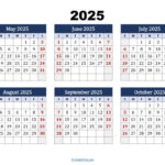 Six Month Calendar 2024 2025 Printable Pdf  6 Months Calendar Regarding November 2024 To May 2025 Printable Calendar