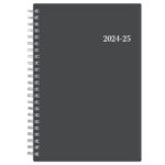 2024 2025 Blue Sky Planning Weekly/Monthly Calendar, 5" X 8", Collegiate  Gray, July To June Inside Blue Sky Planning Calendar July 2024   June 2025