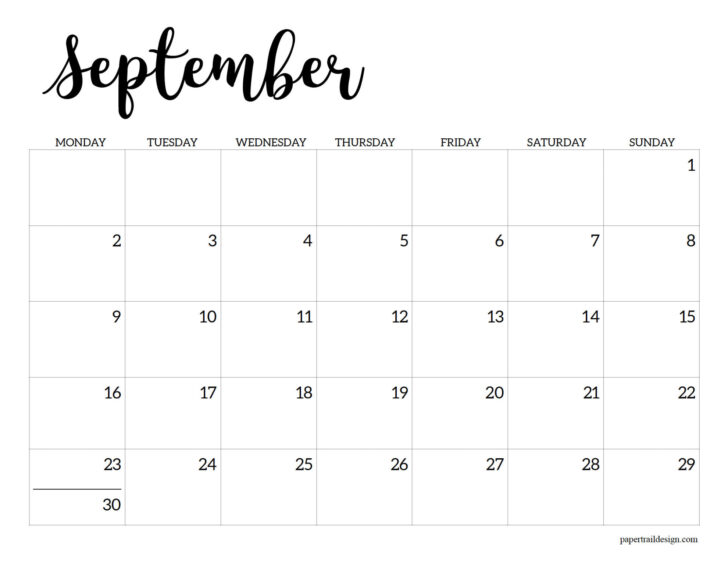 Printable Calendar September 2024 – June 2025