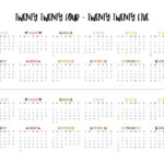 2024 2025 Two Year Calendars   10 Free Printables | Printabulls Intended For Free Printable Calendar July 2024 To June 2025