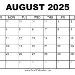 2025 Calendar   Grab Calendar Regarding Calendar August 2024   June 2025