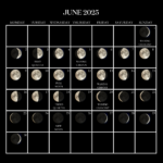 2025 Moon Calendar   Every Phase And Stage Of The Moon Intended For June Moon Calendar 2025