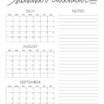 2025 Summer Calendars   27 Free Printables | Printabulls Inside June July And August 2025 Printable Calendar