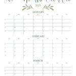 2025 Three Month/Quarterly Calendars   36 Free Cals | Printabulls In 3 Month Calendar 2025 June July August