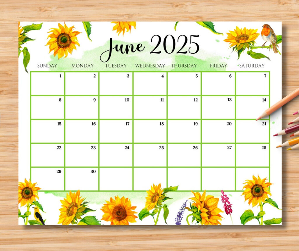 Buy Editable June 2025 Calendar, Gorgeous Summer With Beautiful Sunflowers, Printable Classroom Calendar, Monthly Planner, Kids School Schedule Online For Sunflower June 2025 Calendar Buy Editable June 2025 Calendar, Gorgeous Summer With Beautiful Sunflowers, Printable Classroom Calendar, Monthly Planner, Kids School Schedule Online For Sunflower June 2025 Calendar