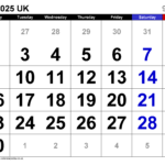 Calendar June 2025 Uk With Pdf, Excel And Word Templates In Google Calendar June 2025