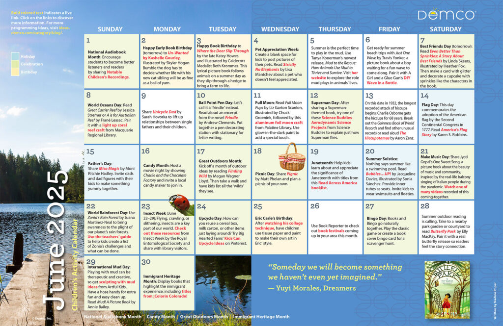 Children'S Activity Calendar: June 2025 Within Calendar Ideas For June 2025 Children'S Activity Calendar: June 2025 Within Calendar Ideas For June 2025