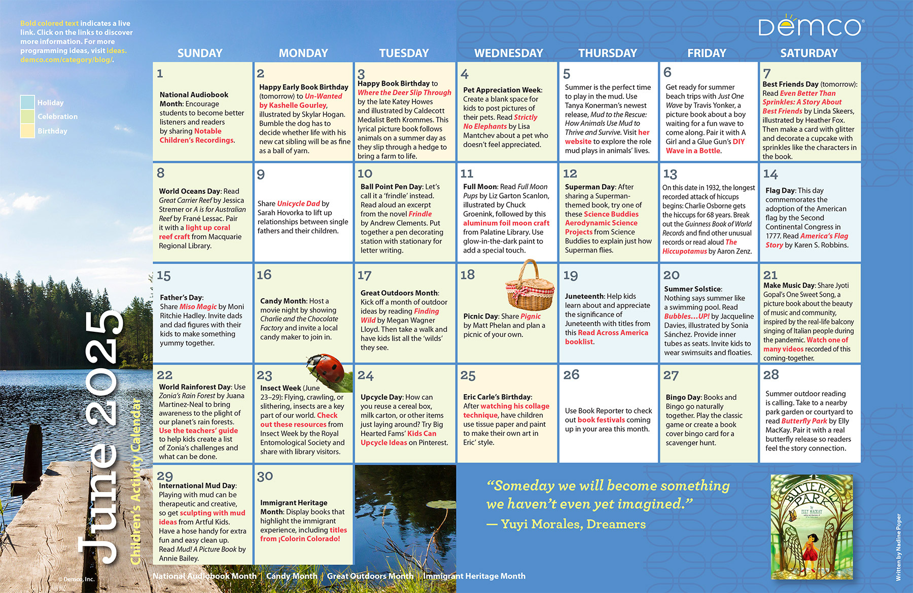 Children&amp;#039;S Activity Calendar: June 2025 within Calendar Ideas For June 2025