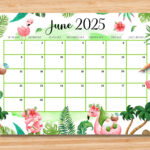 Editable June 2025 Calendar, Joyful Summer With Cute Gnomes With June 2025 Calendar Colorful