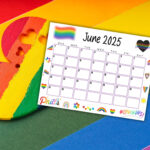 Editierbarer Kalender Juni 2025 | Lgbtq+ Monatsplaner | Printable Within June 2025 Pride Month Calendar