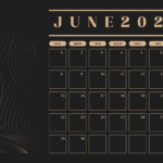 Free Aesthetic June 2025 Calendar Template To Edit Online Regarding June 2025 Calendar Black Background