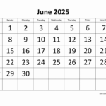 Free Download Printable June 2025 Calendar, Large Font Design Within Show Me A Calendar For June 2025