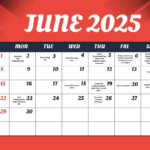 Free June 2025 Calendar Events Template To Edit Online Throughout Calendar Of Events For June 2025