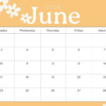 Free Printable, Custom June 2025 Calendar Templates | Canva Throughout Editable Calendar June 2025