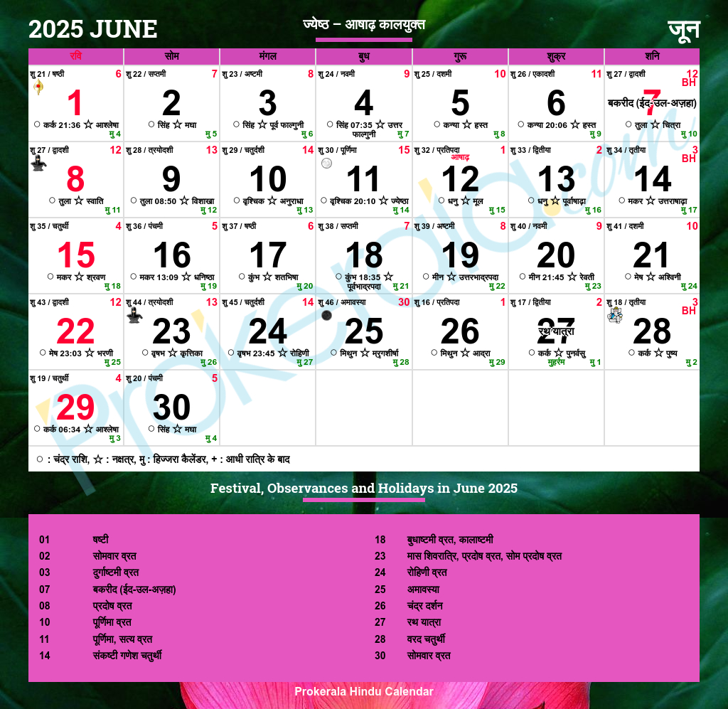Hindu Calendar 2025, June Regarding June 2025 Hindu Calendar Hindu Calendar 2025, June Regarding June 2025 Hindu Calendar
