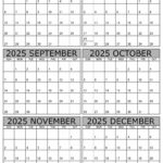 July To December 2025 Calendar Templates   Six Months Intended For June 2025 To December 2025 Calendar