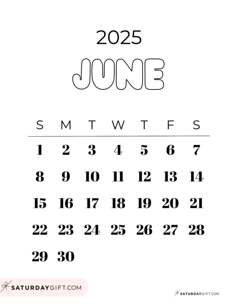 June 2025 Calendar 23 Cute & Free Printables Pertaining To Calendar Ideas For June 2025 June 2025 Calendar 23 Cute & Free Printables Pertaining To Calendar Ideas For June 2025