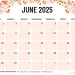 June 2025 Calendar (52 Free Pdf Printables) Intended For Show Me A Calendar For June 2025