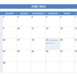 June 2025 Calendar  Calendar.best Throughout National Day Calendar For June 2025